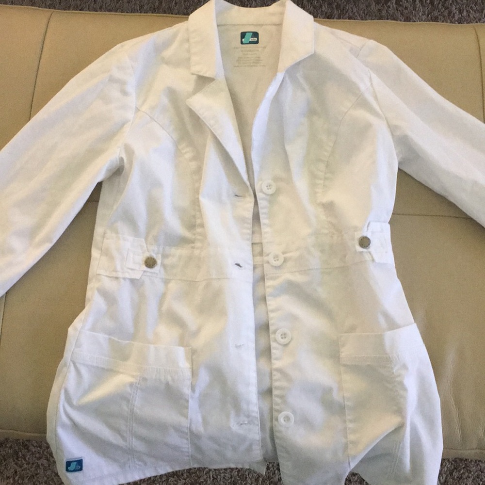 Medical white scrub coat XXS